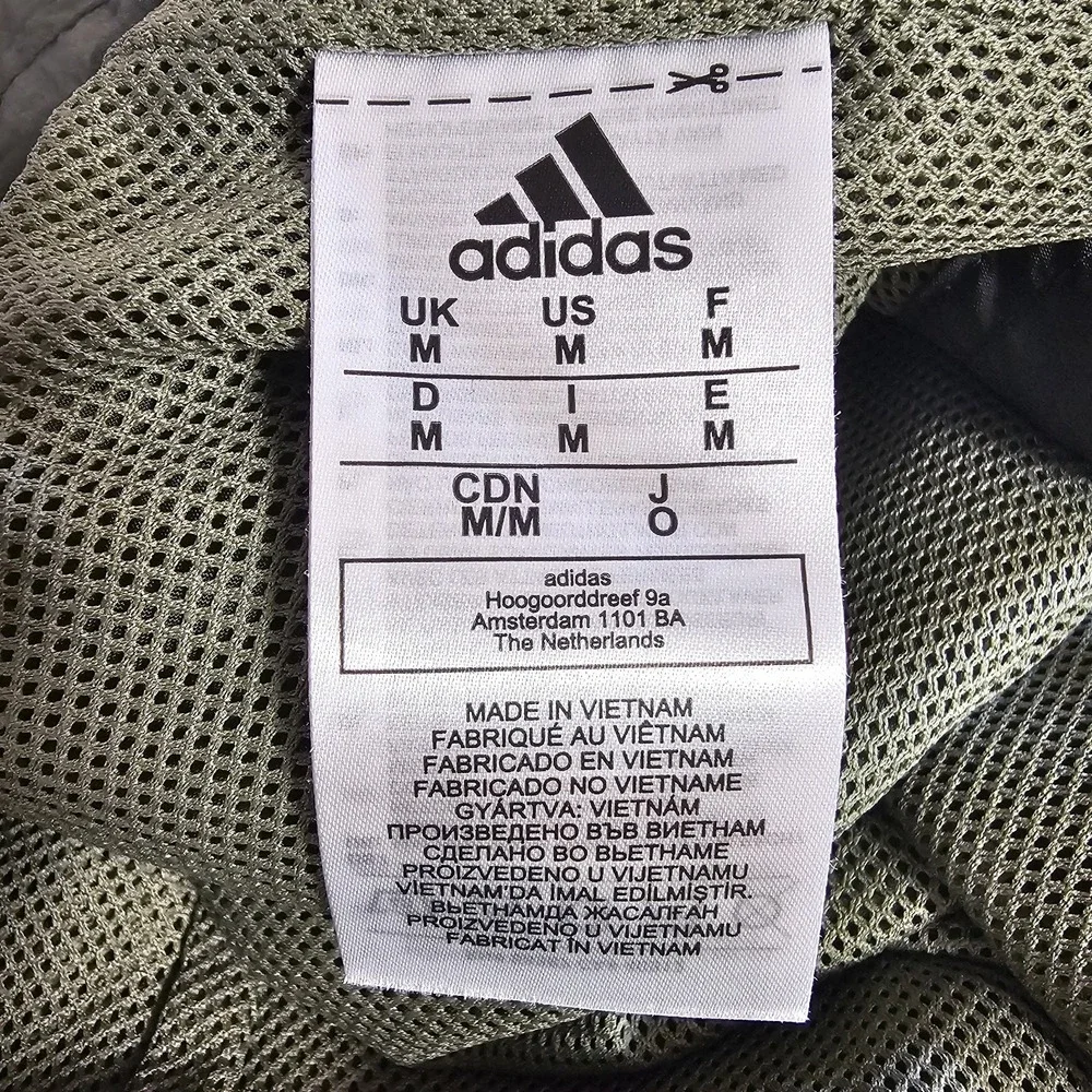 ADIDAS ASU American Flag Patch Windbreaker Jacket Men's Size Medium Army‎ Green